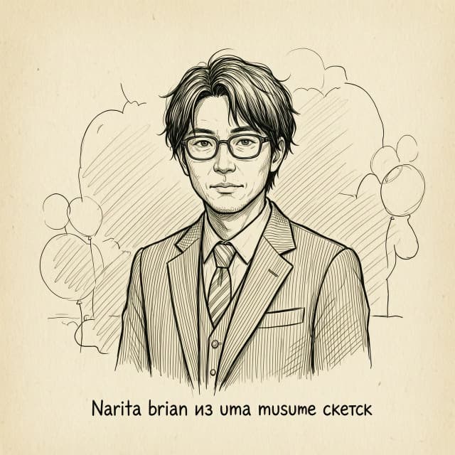 Narita brian из uma musume скетч