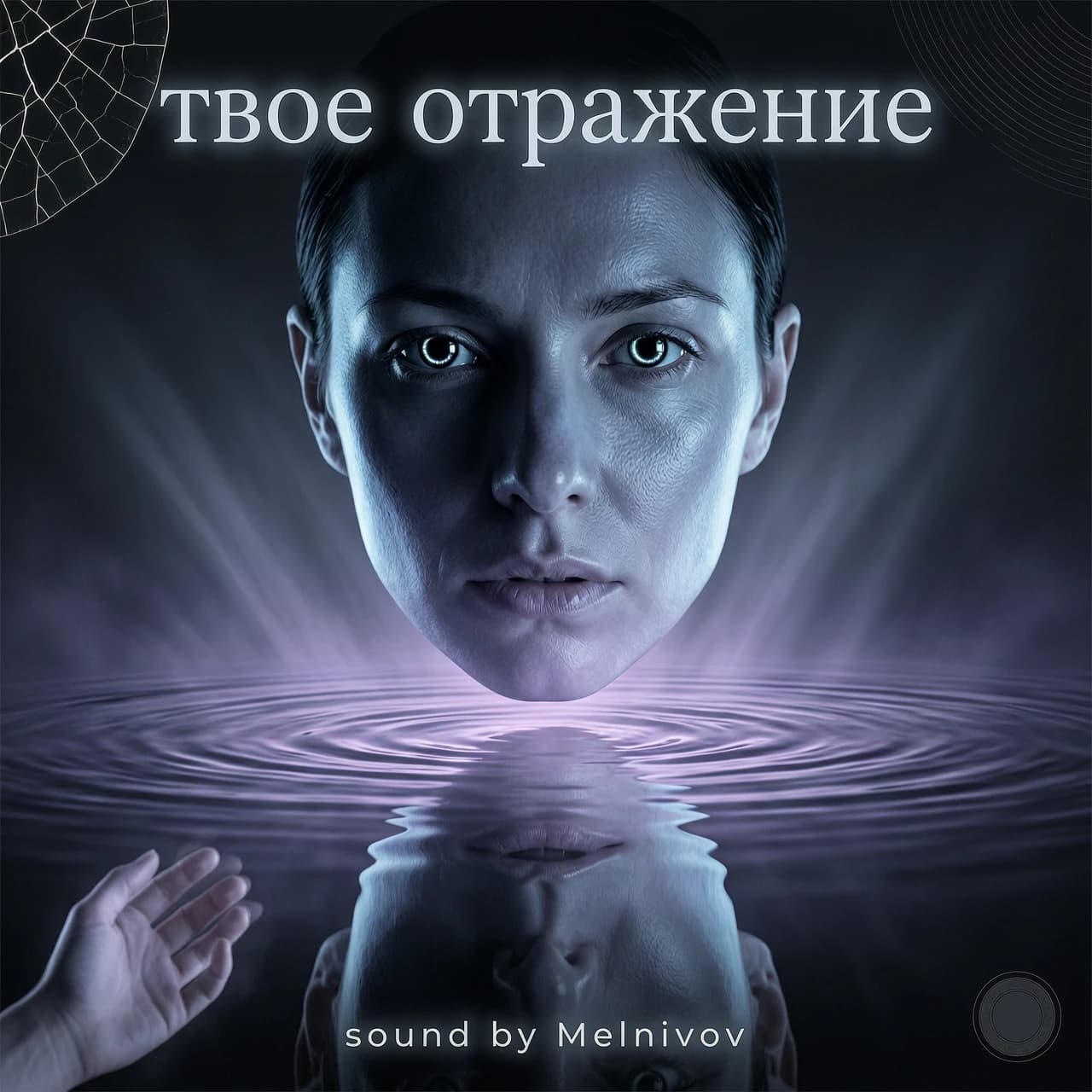 обложка на трек 
с названием твое отражение 
внизу должно быть написано sound by Melnikov 
без каких либо других слов !!!