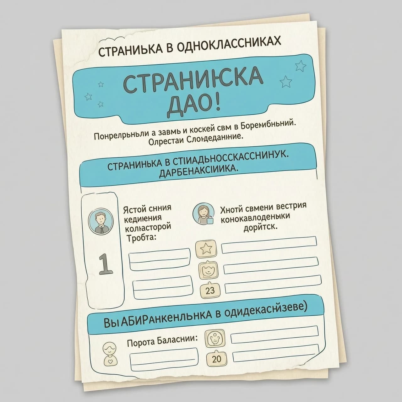 СТРАНИЧКА В ОДНОКЛАССНИКАХ