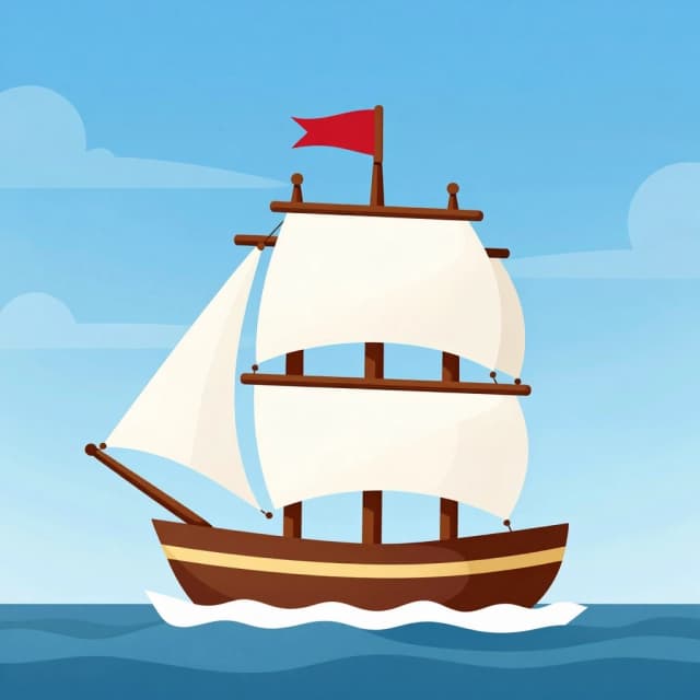 Cape in the form of a sailing ship