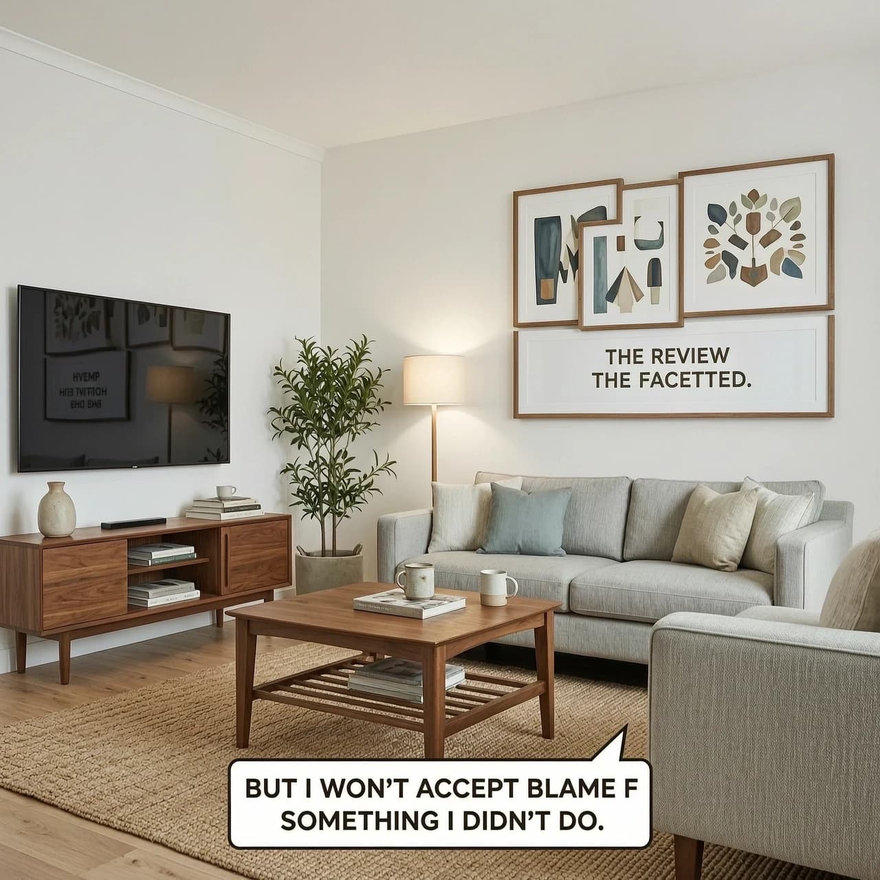But I won’t accept blame for something I didn’t do. Let’s review the facts together