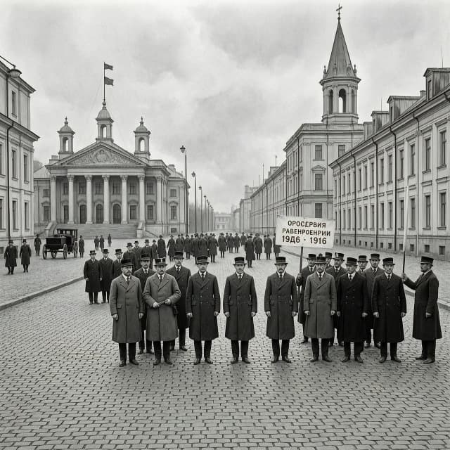 Создать картину событий в России в 1916 году