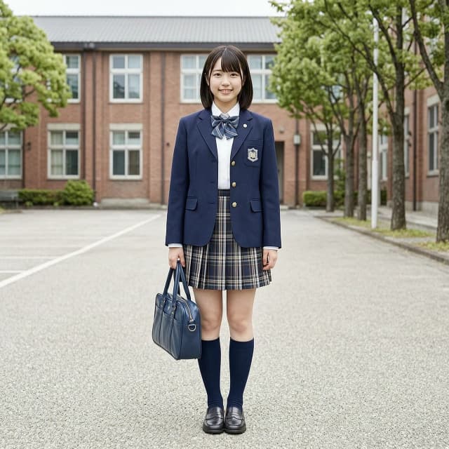 latex school uniform girl