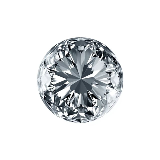 Professional award-winning photo on a perfect white background. A masterpiece, stunningly beautiful. A planet-shaped diamond; a planet made of diamond.