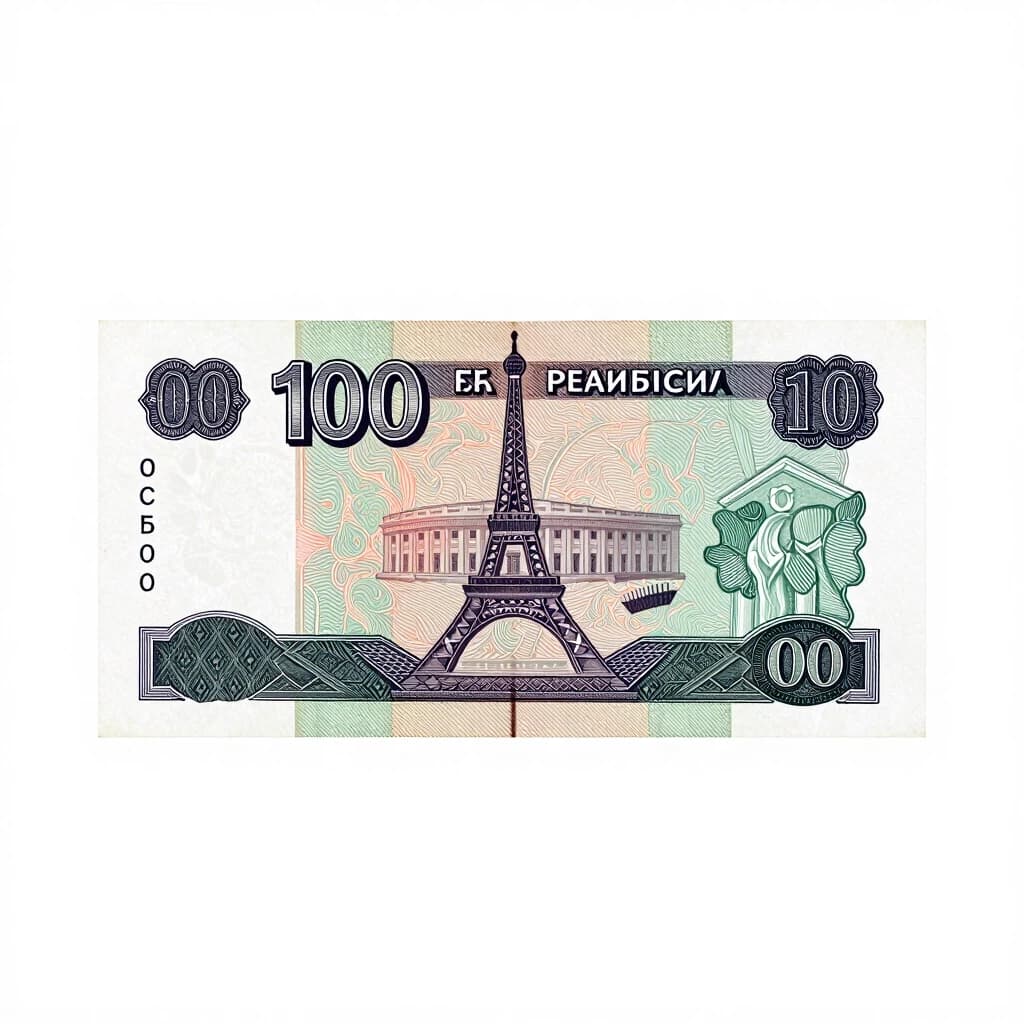 Создать чёрно белые 100 рублей СССР в хорошем качестве. Вектор.