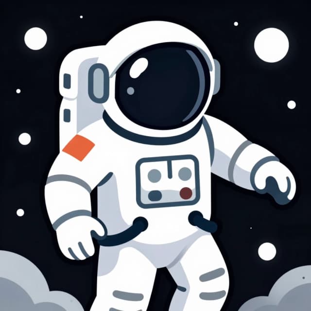 Космонавт в космосе на аву в дискорде