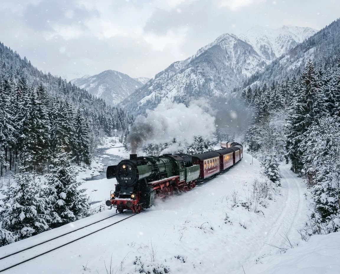 train winter