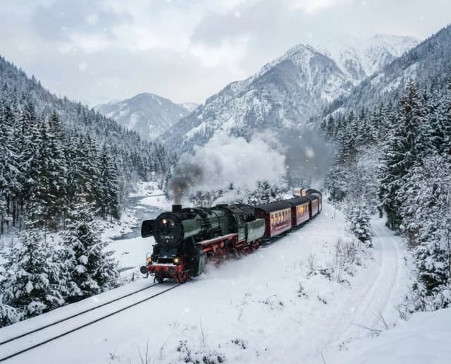 train winter
