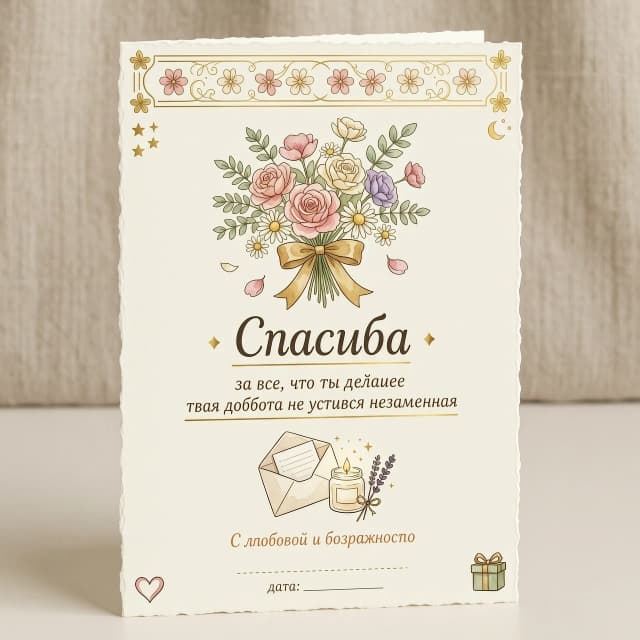 картинка для открытки-благодарности