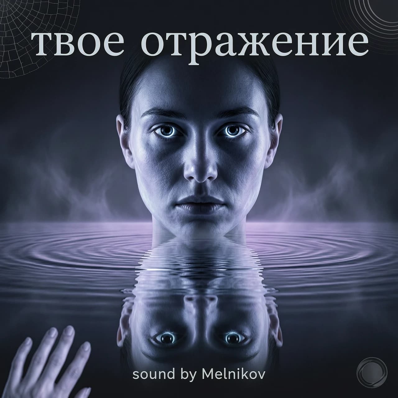 обложка на трек 
с названием твое отражение 
внизу должно быть написано sound by Melnikov 
без каких либо других слов !!!