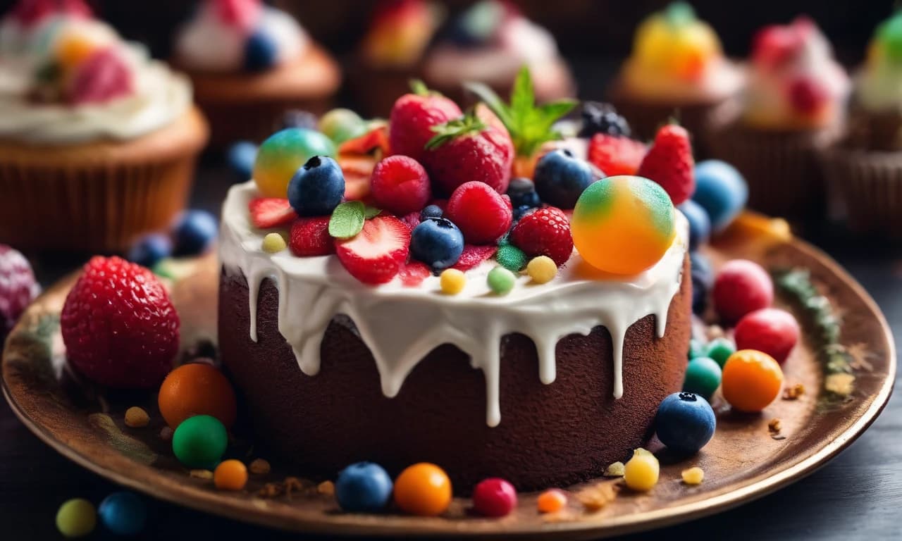 cakes 
 на белом фоне
