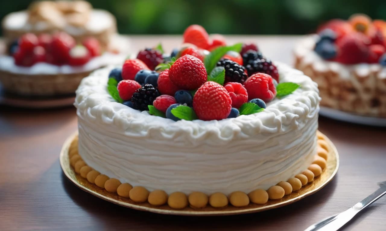 cakes 
 на белом фоне