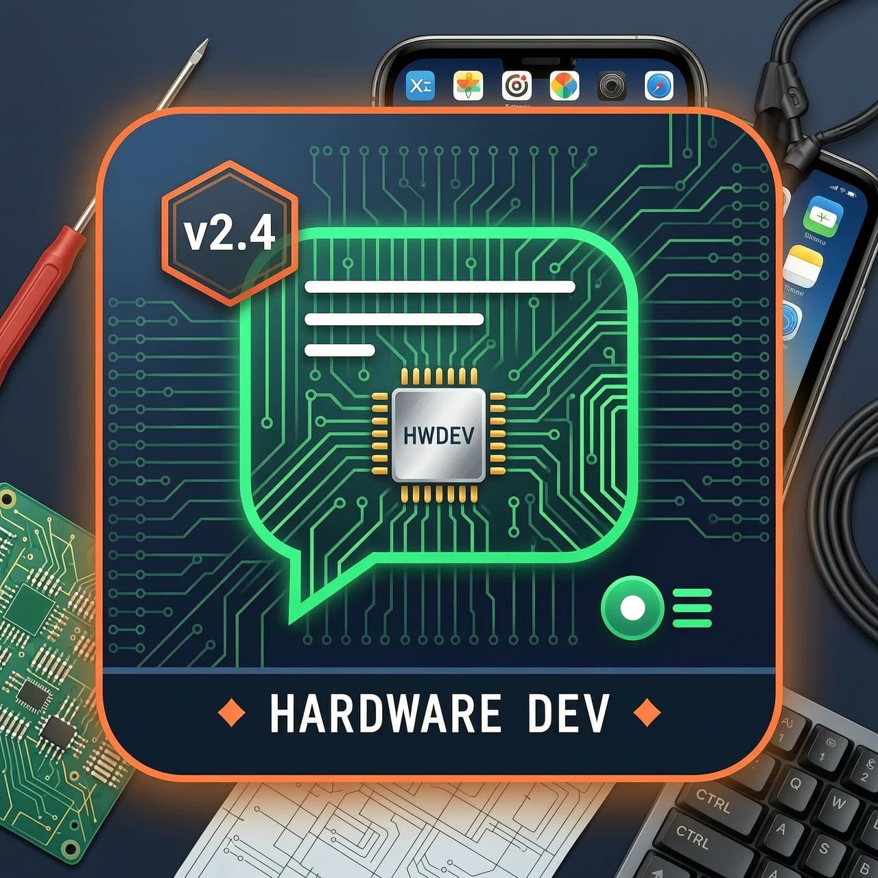 Hardware development department chat icon.