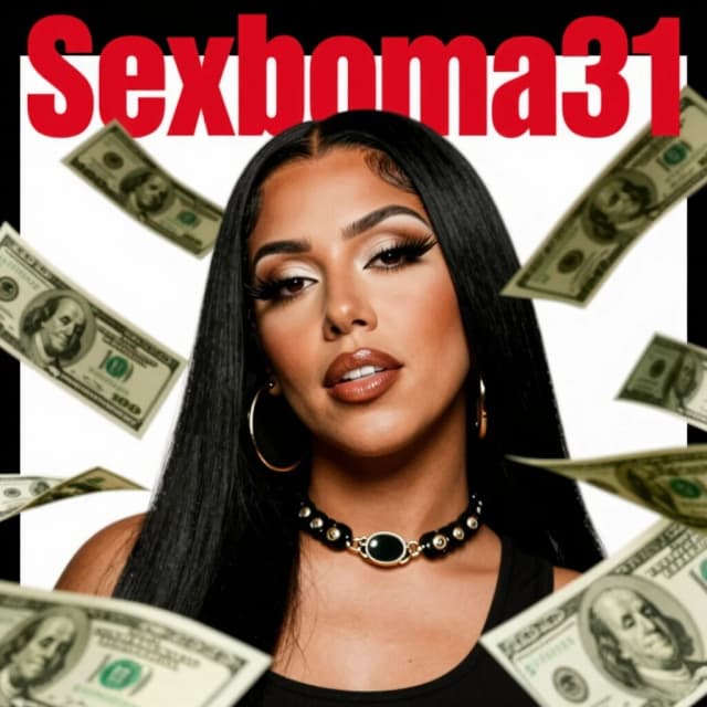 a close up of a poster with money flying around it, album cover, SEXBOMBA31