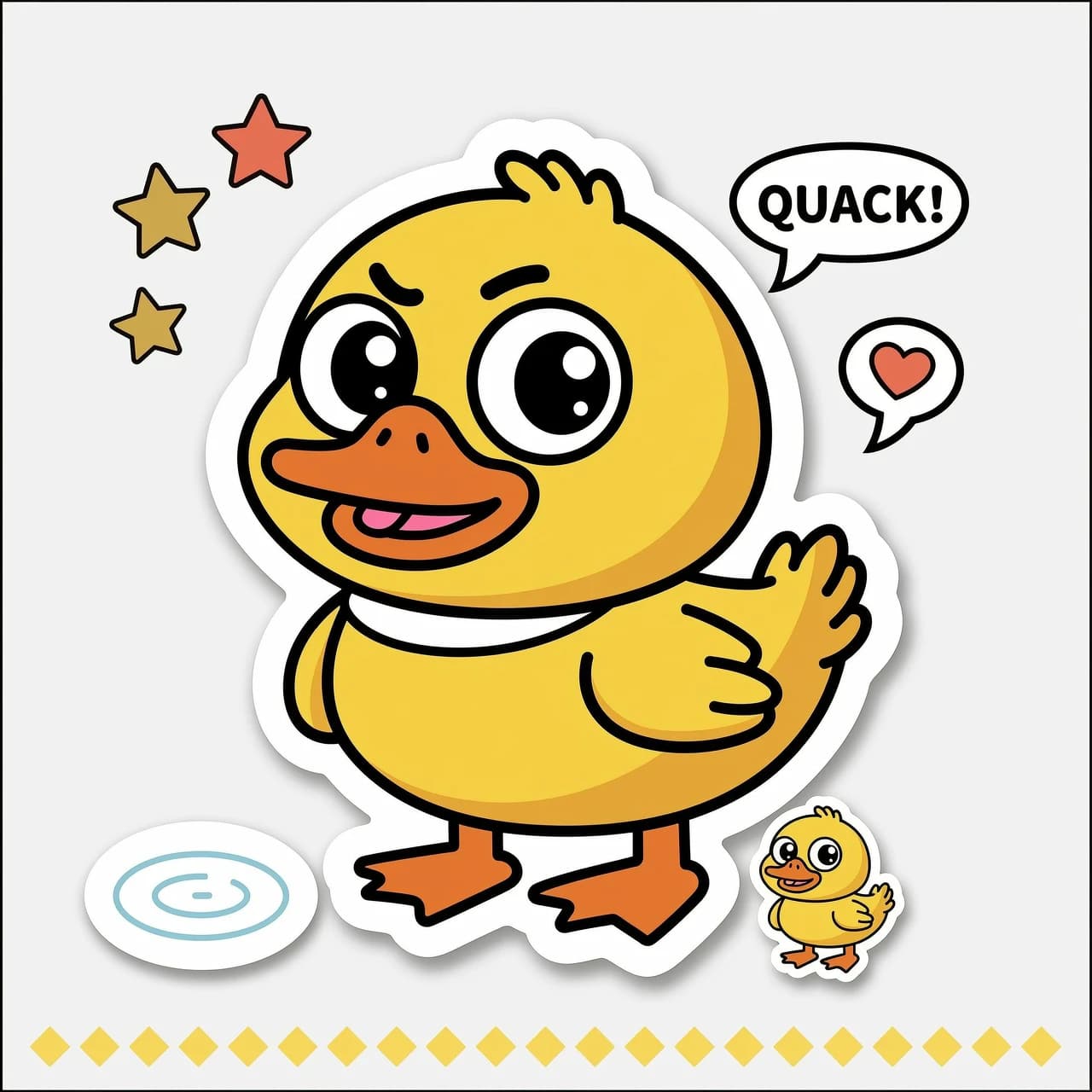 sticker duck