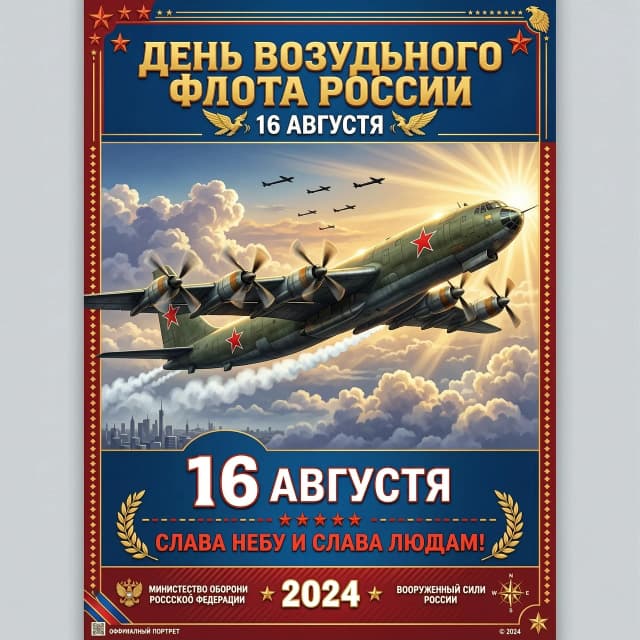 16 августа с днём воздушного флота россии