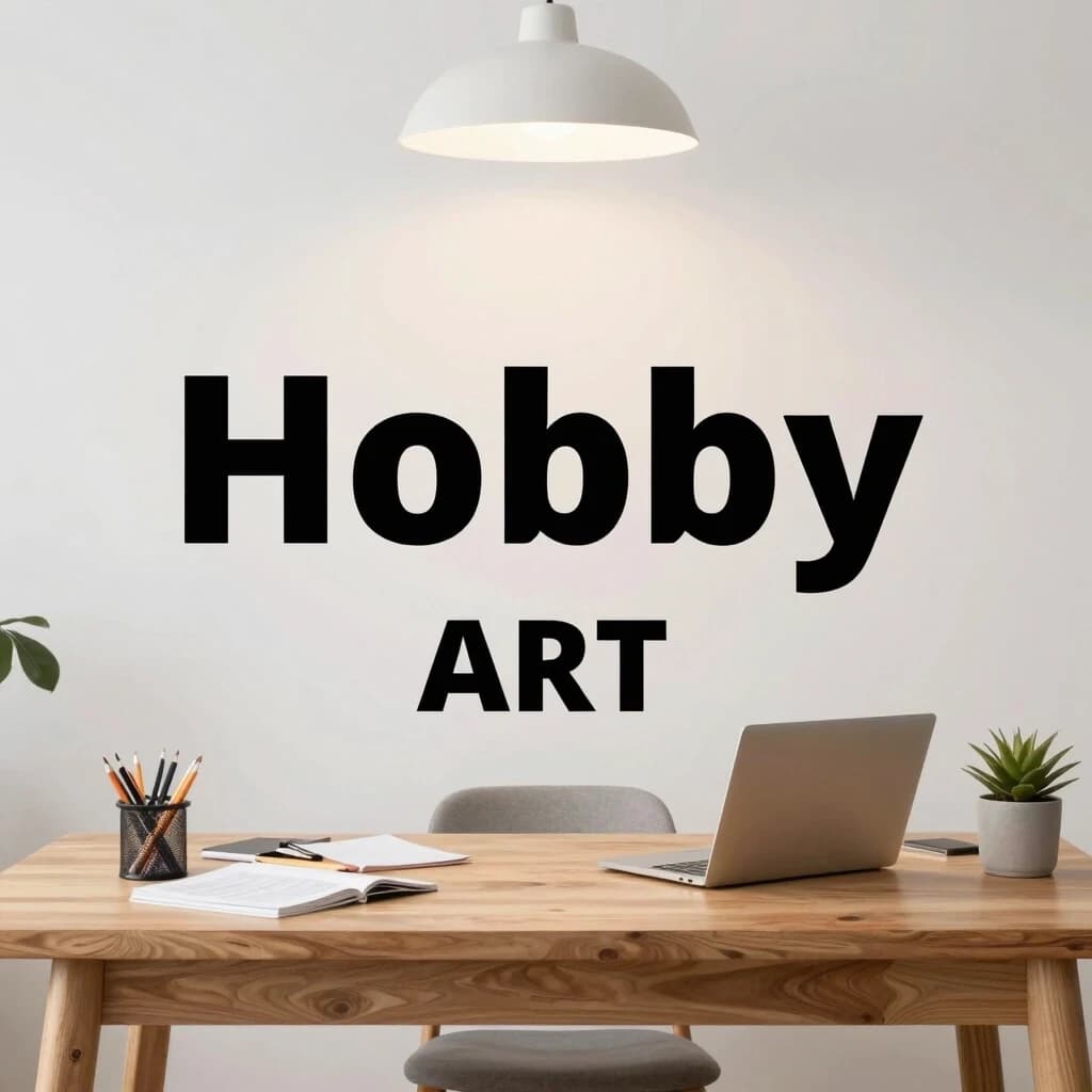 в этом   изображении добавить слово Хобби перед словом ART