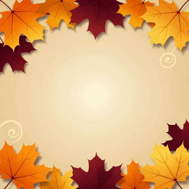 Abstract autumn background for an advertising poster, golden autumn, rich shades of orange, burgundy and gold, maple leaves, elegant swirls, soft shadows, wood or paper texture, clean background without text, space for a logo in the center, festive atmosphere, flyer style, professional graphics, 8k, --ar 16:9