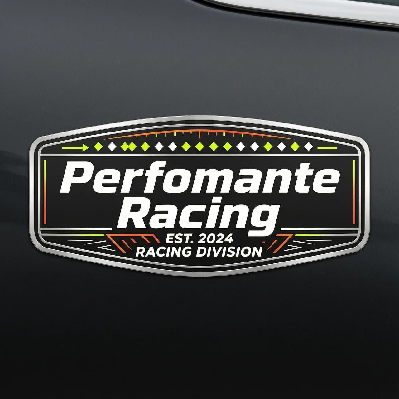 Создай наклейку на машину Perfomante Racing без лишнего с красивым шрифтом