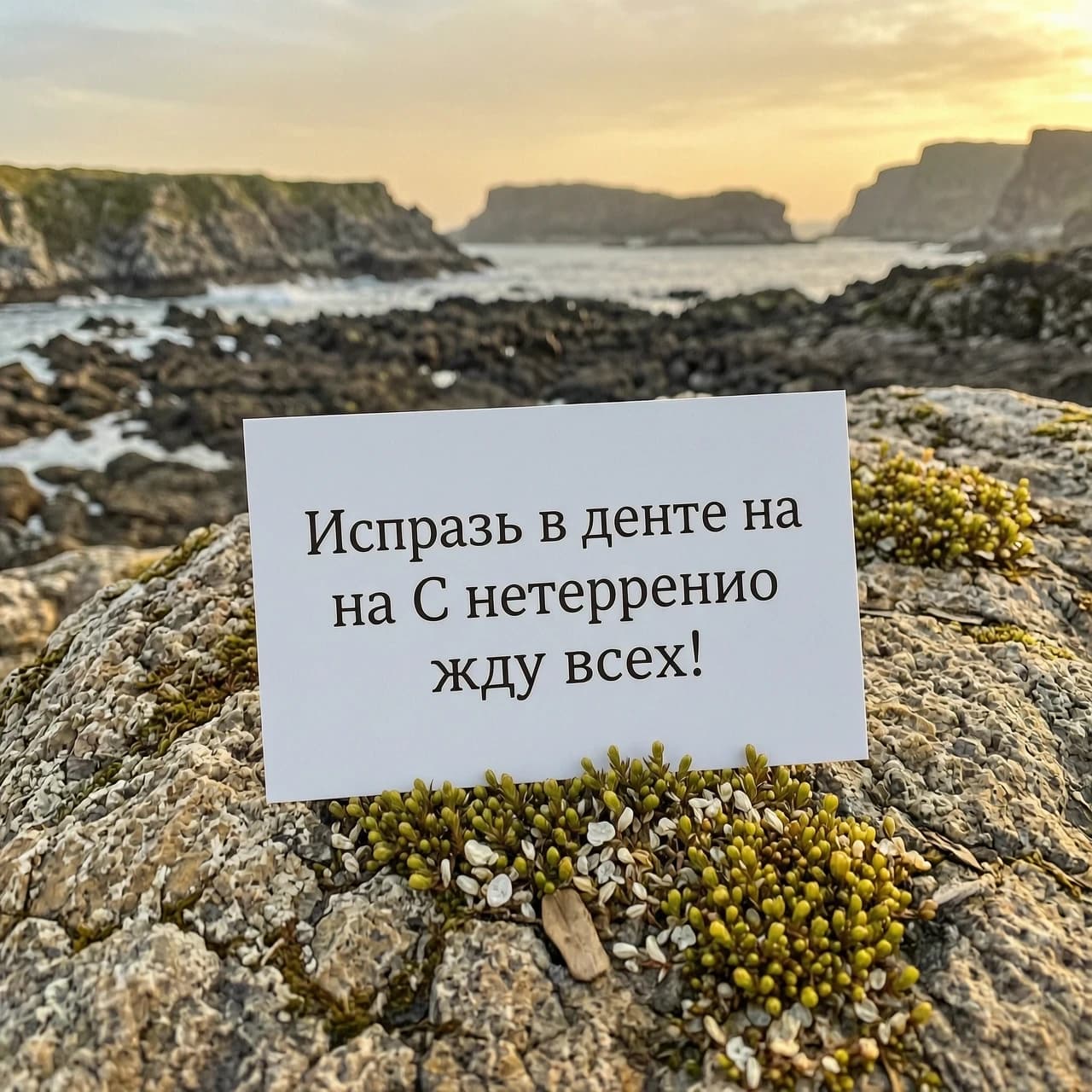 Исправь в конце на 
С нетерпением жду всех!