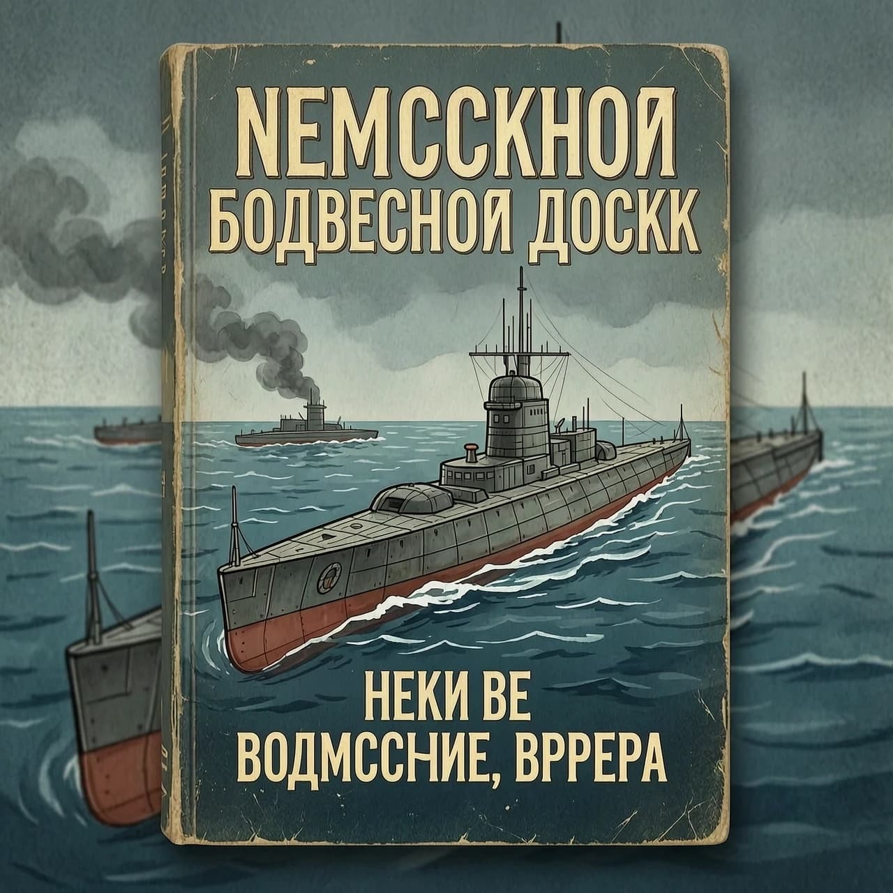 обложка для кники про немецкую подводную лодку и врем