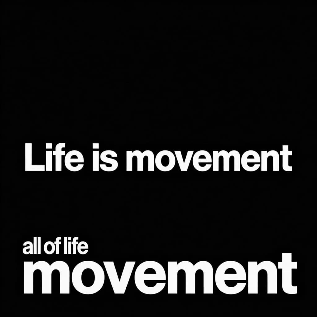 Обложка к треку в стиле drum n bass. трек называется "Life is movement". Обложка должна олицетворять фразу: вся жизнь это движение