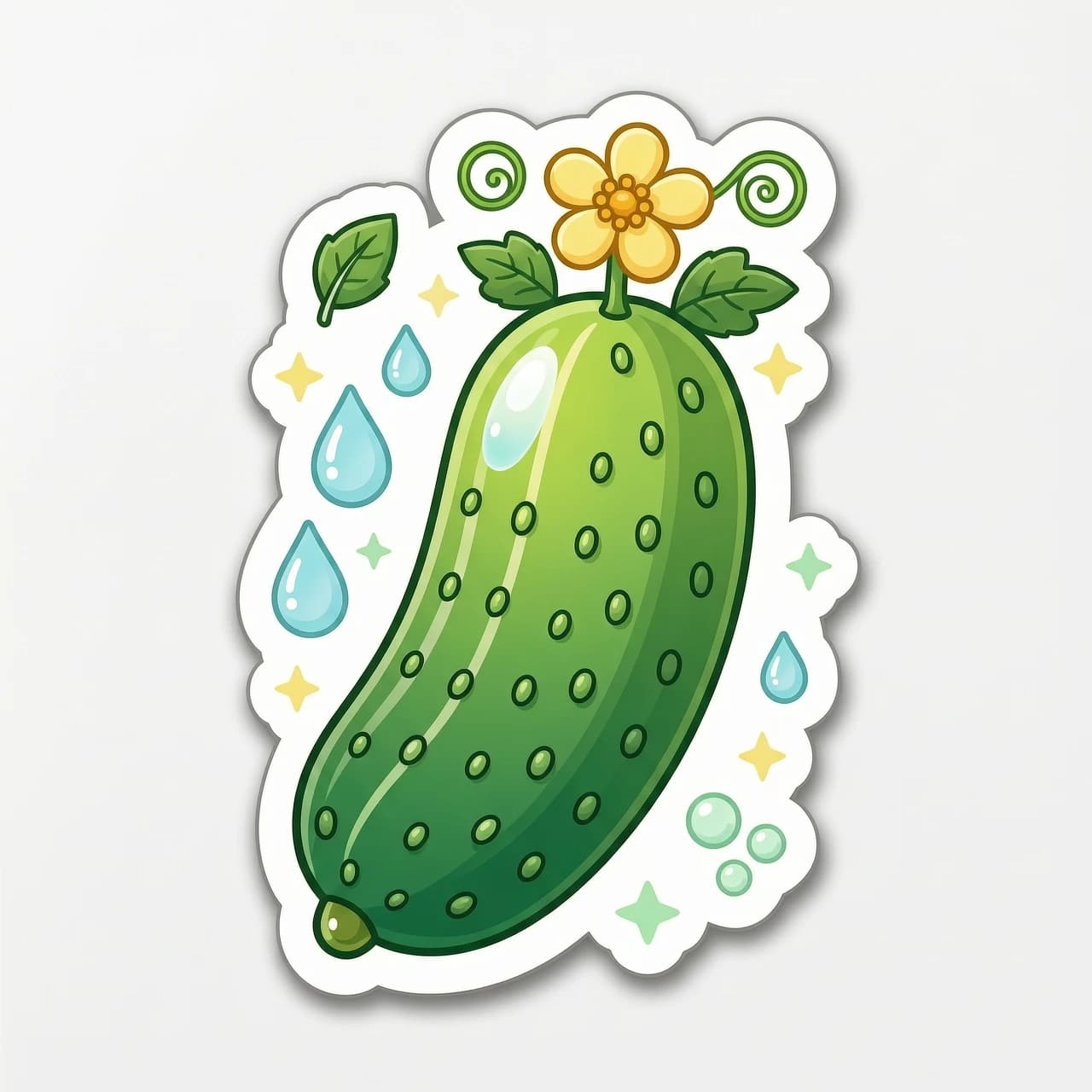 sticker cucumber
