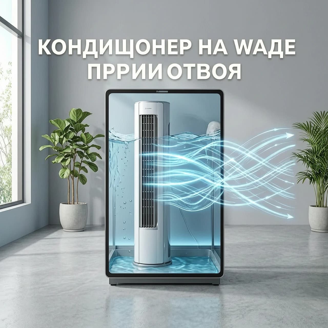 Water air conditioner preview for YouTube video