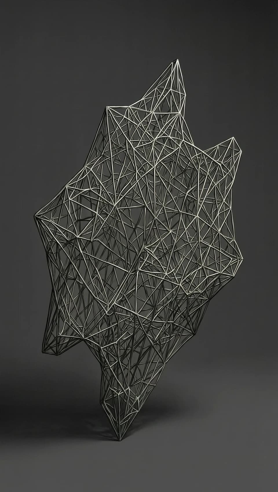 A psychosocial structure that doesn't exist but occupies space. Jagged, incomplete, humming at a frequency just below hearing. No color, only the idea