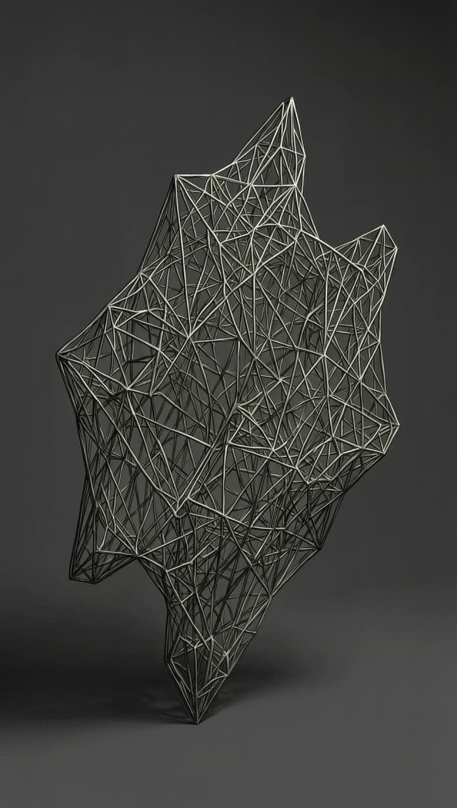 A psychosocial structure that doesn't exist but occupies space. Jagged, incomplete, humming at a frequency just below hearing. No color, only the idea