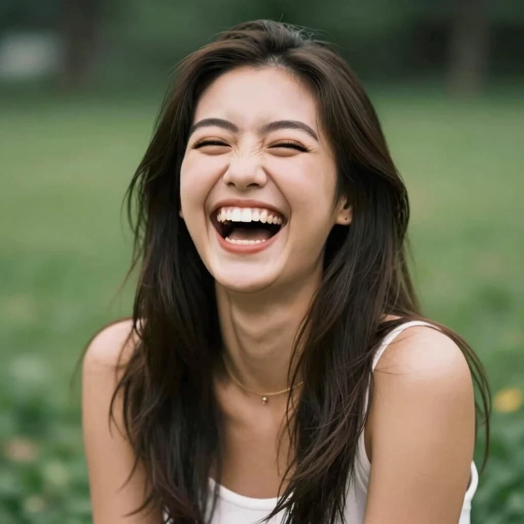 Girl laughing