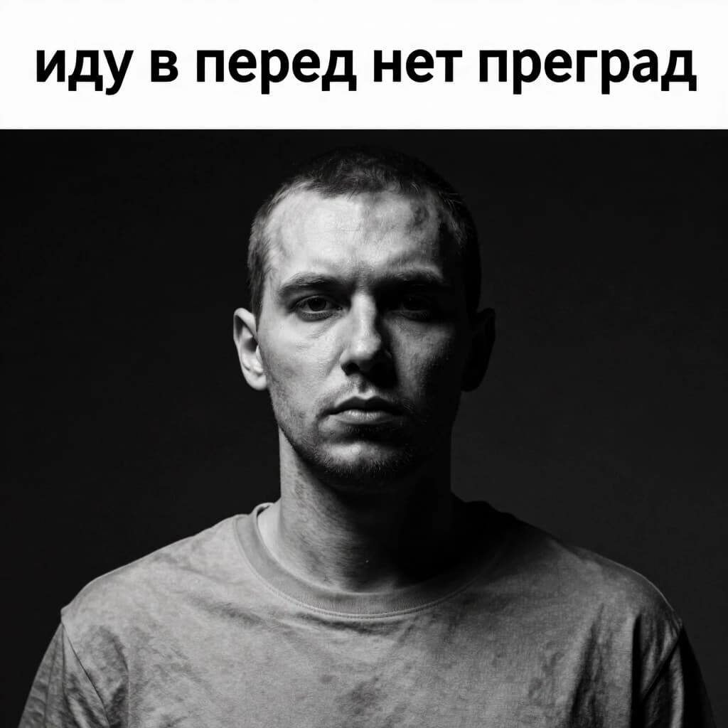 Обложка трека в стиле техно. "иду в перед нет преград"