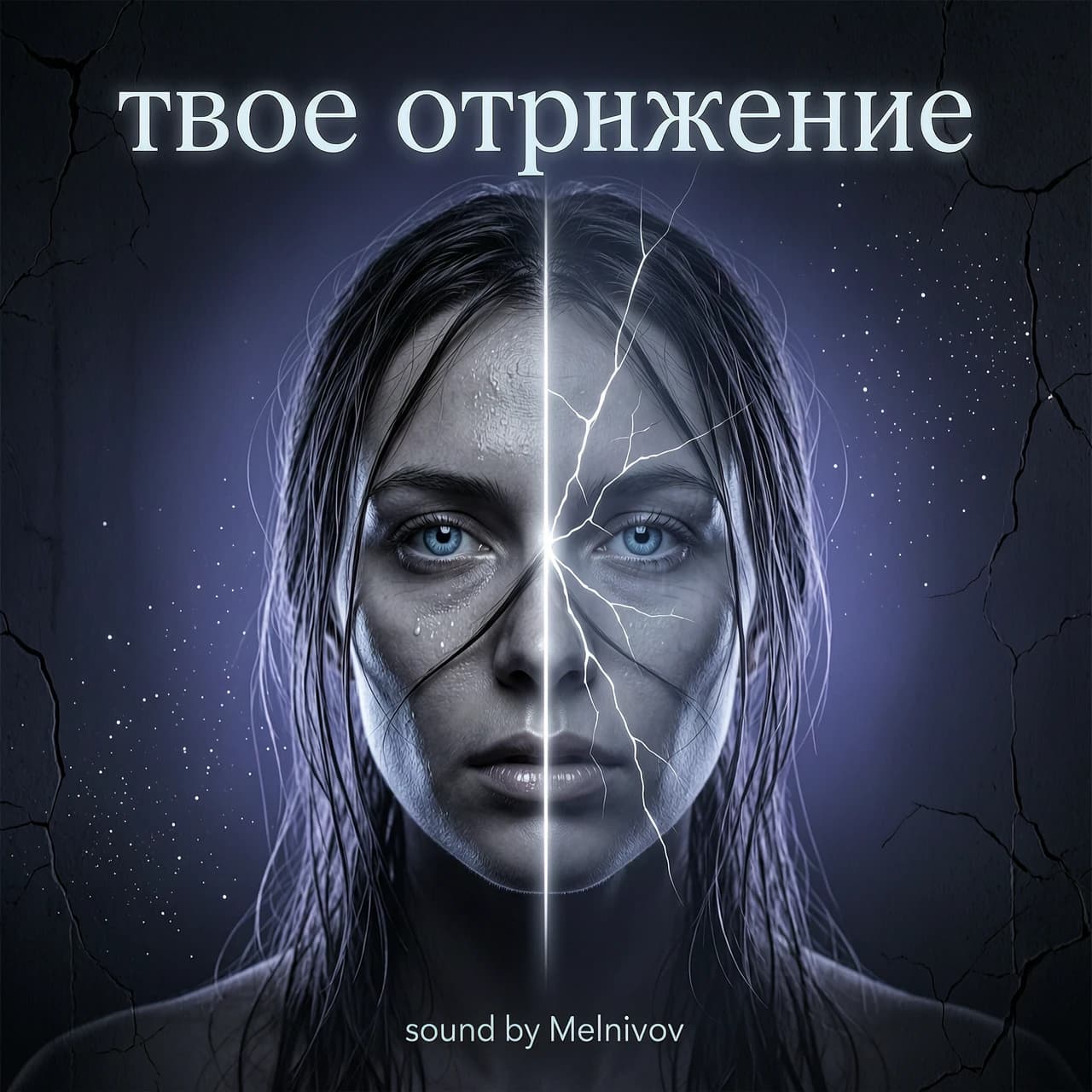 обложка на трек 
с названием твое отражение 
внизу должно быть написано sound by Melnikov 
без каких либо других слов !!!