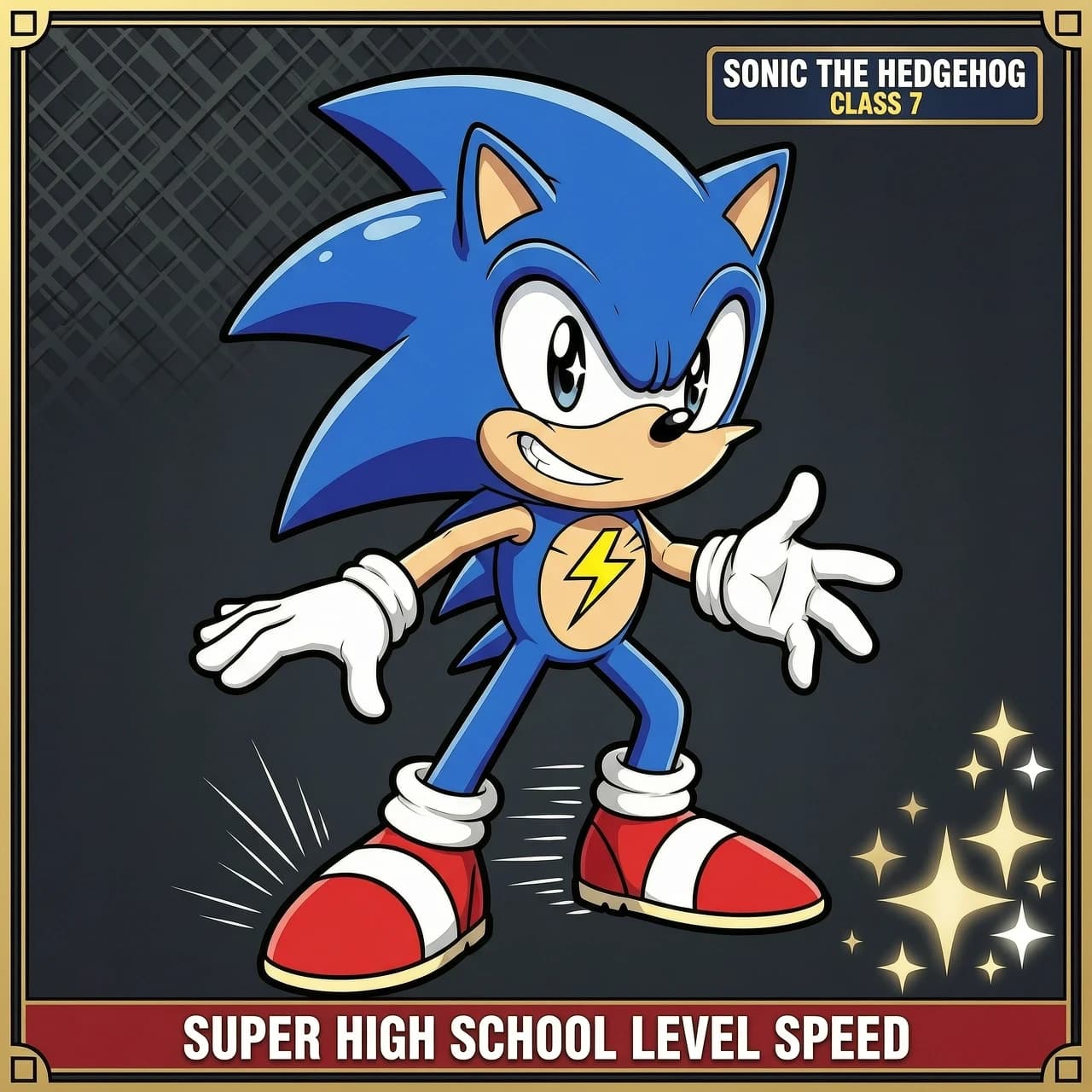 Make a Sonic sprite in Danganronpa