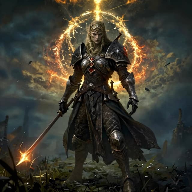 Изобрази Радана Бича звезд из игры Elden Ring