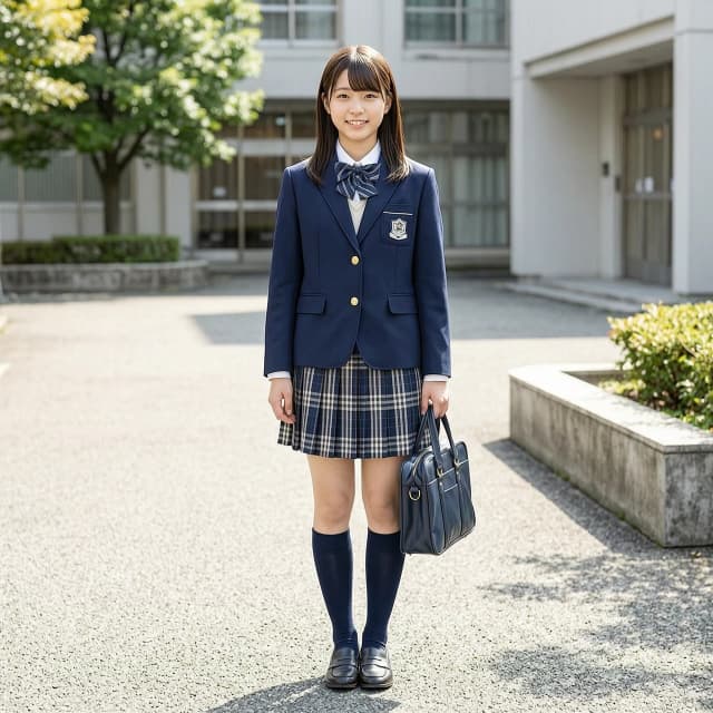 latex school uniform girl
