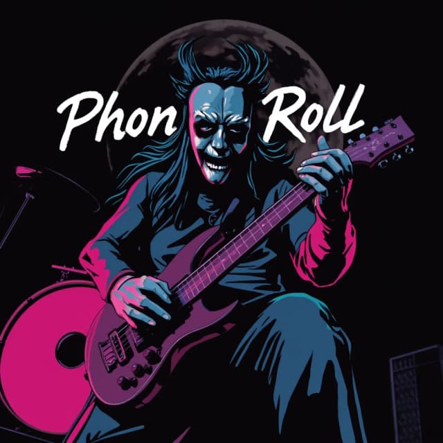 создай просто буквы Phonk 'n' Roll без фона