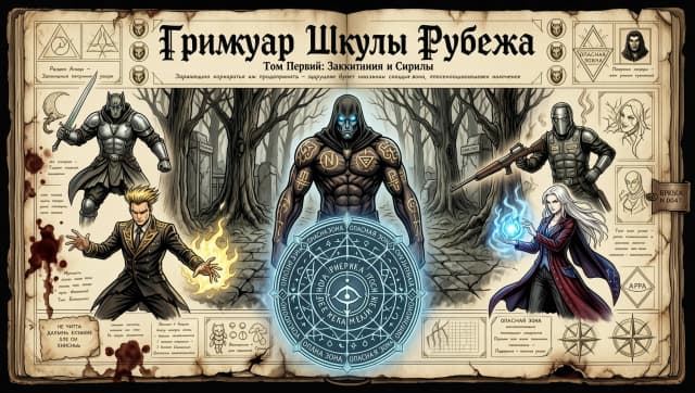 Гримуар Школы Рубежа (Игры ведьмак, сталкер. Аниме атака титанов, джоджо. Манга фентези)
