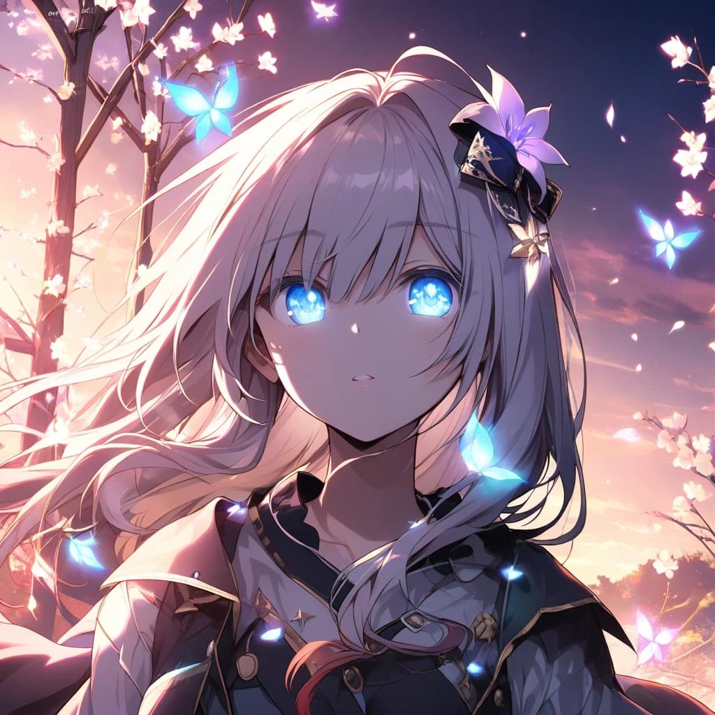 glowing flowers