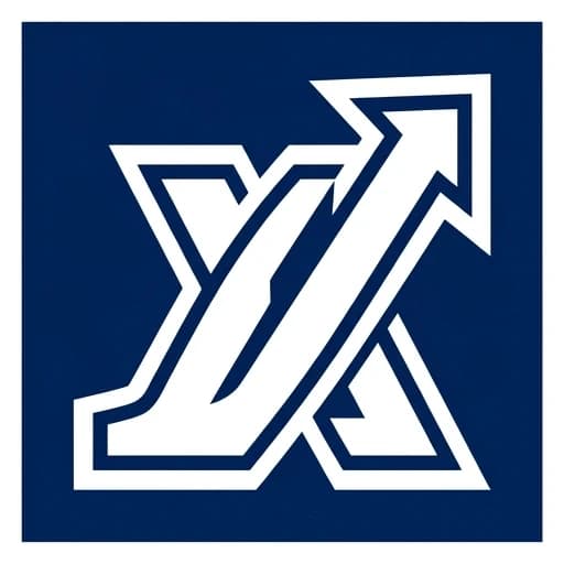 Generate a square favicon for a business consulting agency. 1:1 aspect ratio. The design is a minimalist, flat vector icon: an abstract geometric shape symbolizing partnership and growth (like interlocking rings or ascending blocks). Only 2 colors: navy blue and white. Solid background. No photorealistic details, no complex shadows, no text. Extremely bold outlines, high contrast, scalable design suitable for 120x120 pixels. --ar 1:1