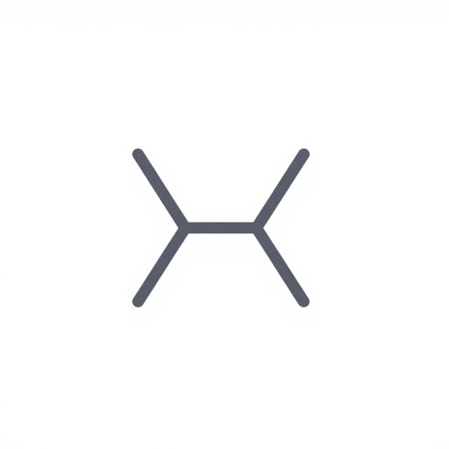 minimalist logo, single thin dark grey line on white background, the line has 2-3 sharp angular breaks and continues after them, clean vector style, high contrast, no text, flat design, 1:1 aspect ratio