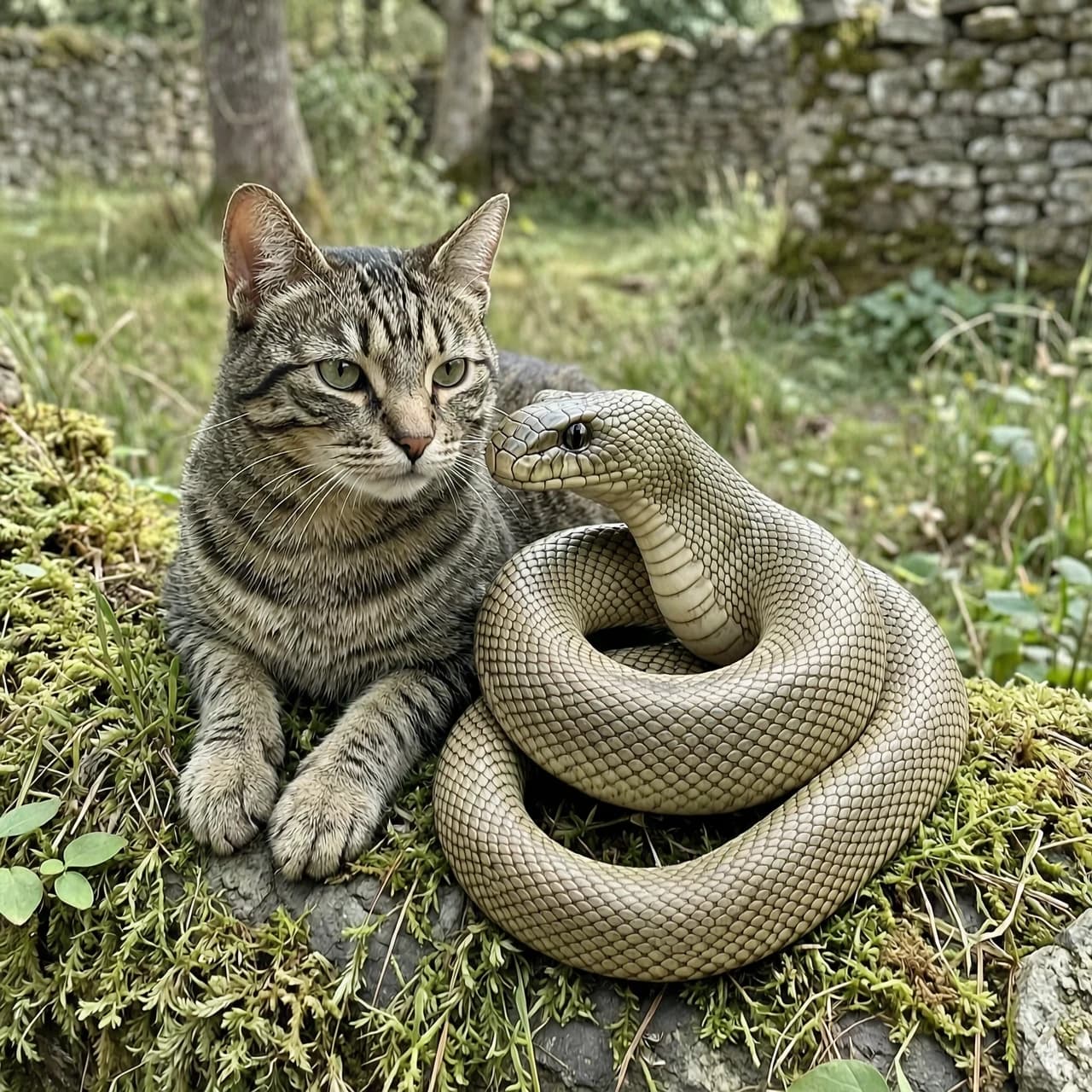 кот - змея