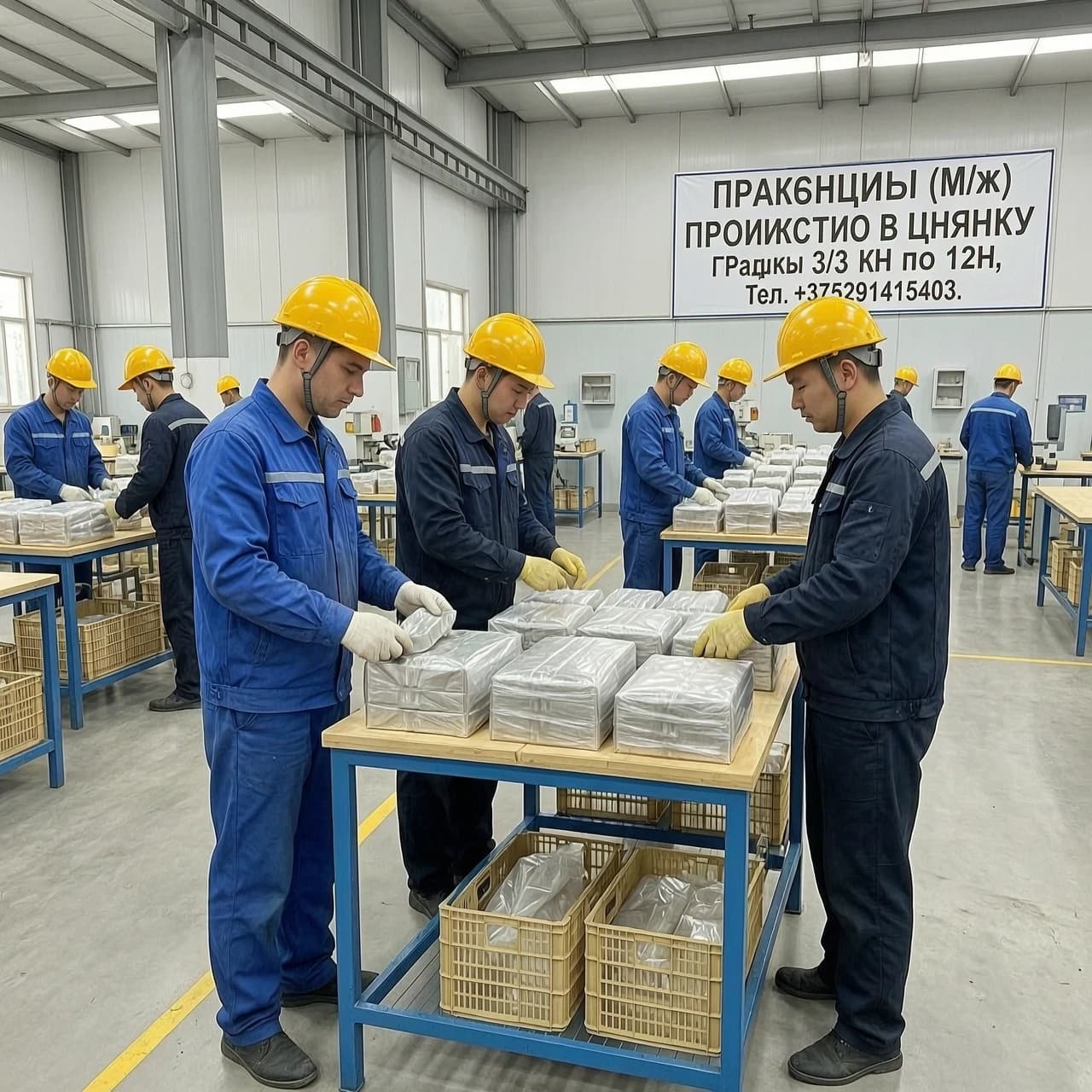 Упаковщики (м/ж) 
на производство в Цнянку. График 3/3 по 12ч, смены на выбор.
 Тел. +375291415403.