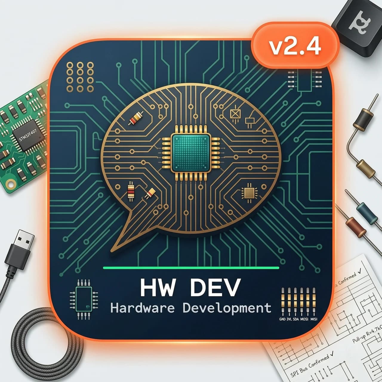 Hardware development department chat icon.