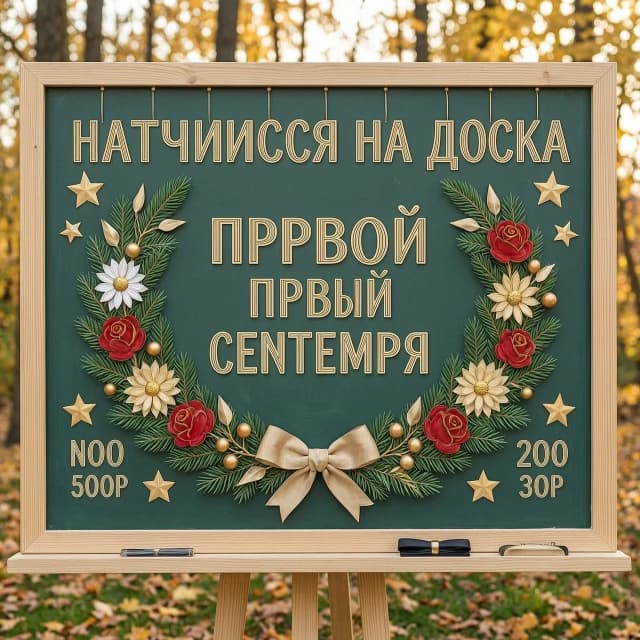 I came across a board with decorations for the first of September. Can you generate each piece separately?