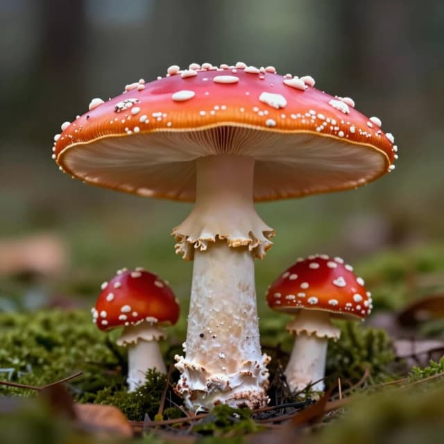создай красивый фантазийный мухомор