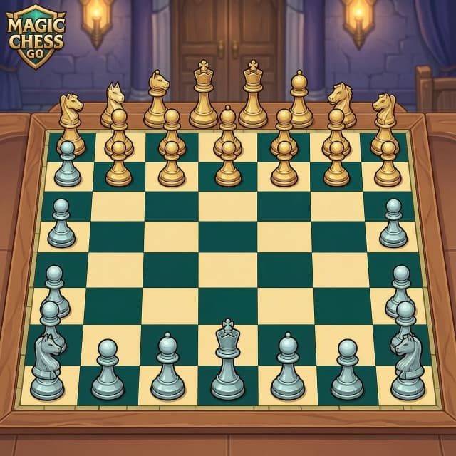 игровую шахматную доску как в игре Magic Chess  GO GO