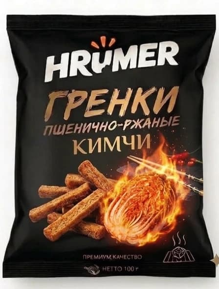 кочан капусты кимчи расположить на месте стопки листьев, весь кочан сделать с эффектом полыхания огнем от остроты, остальную композицию не менять