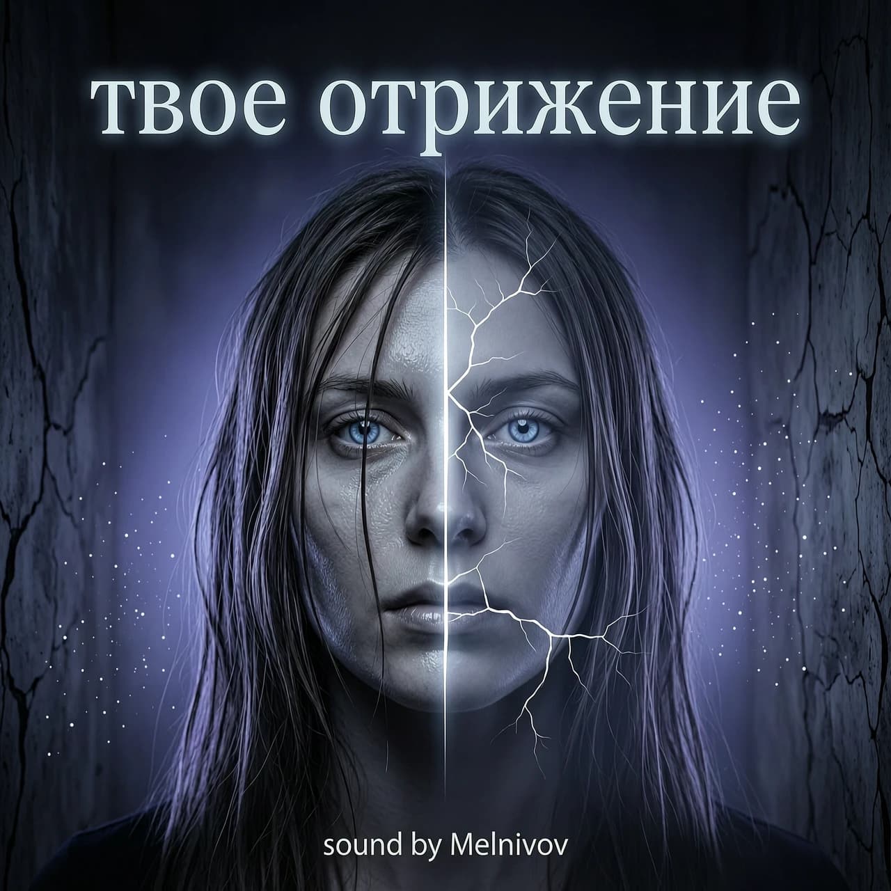 обложка на трек 
с названием твое отражение 
внизу должно быть написано sound by Melnikov 
без каких либо других слов !!!