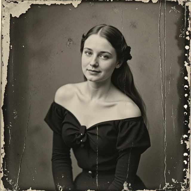нарисуй  вертикальные царапины, справа видны следы от перфорации фотоплёнки
